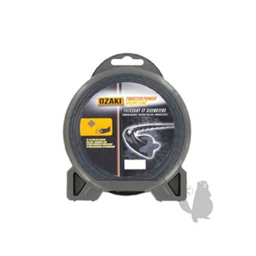 [151-2705] Fil nylon hélicoïdal OZAKI TWISTED POWER SILENT LINE diam : 3 0mm L: 15m., 1512705, 151-2705