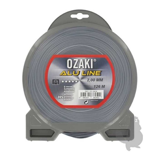[151-2424] Coque fil nylon OZAKI ALU LINE - Longueur: 126m diam : 2 00mm, 1512424, 151-2424