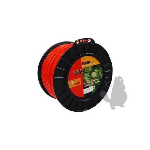 [151-2633] Bobine fil nylon carré OZAKI PREMIUM - Longueur: 207m diam : 2 40 mm, 1512633, 151-2633