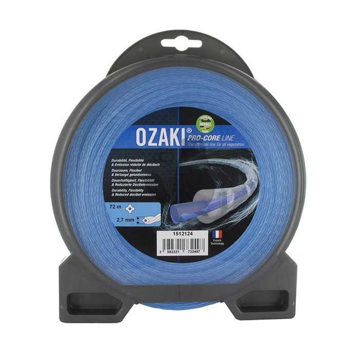 [151-2124] Coque fil nylon OZAKI PRO-CORE LINE. Co-extrudé âme absorbante flexibilité et enveloppe haute resist, 1512124, 151-2124