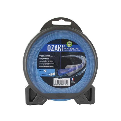 [151-2103] Coque fil nylon OZAKI PRO-CORE LINE. Co-extrudé âme absorbante flexibilité et enveloppe haute resist, 1512103, 151-2103