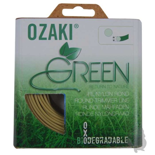 [151-2804] Fil nylon oxo-biodégradable OZAKI GREEN diam 2.4mm L: 15m., 1512804, 151-2804