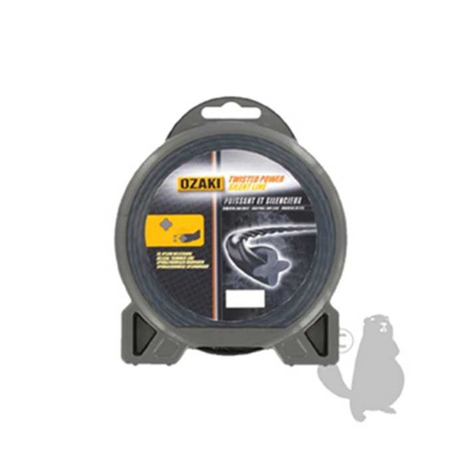 [151-2701] Fil nylon hélicoïdal OZAKI TWISTED POWER SILENT LINE diam : 1.6mm L: 15m., 1512701, 151-2701