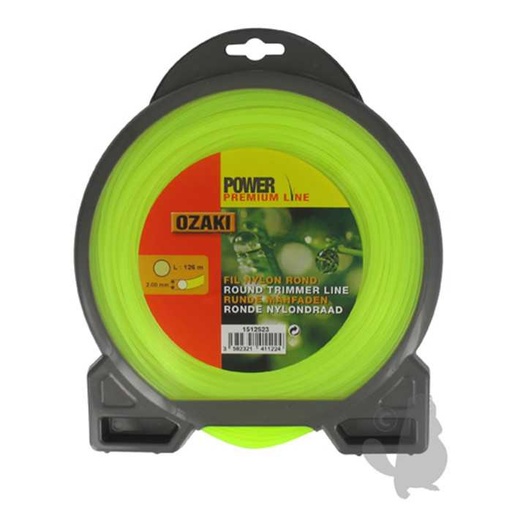 [151-2523] Coque fil nylon rond OZAKI PREMIUM - Longueur: 126m diam : 2 00mm, 1512523, 151-2523