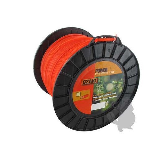 [151-2647] Bobine fil nylon carré OZAKI PREMIUM - Longueur: 98m diam : 4 50mm., 1512647, 151-2647