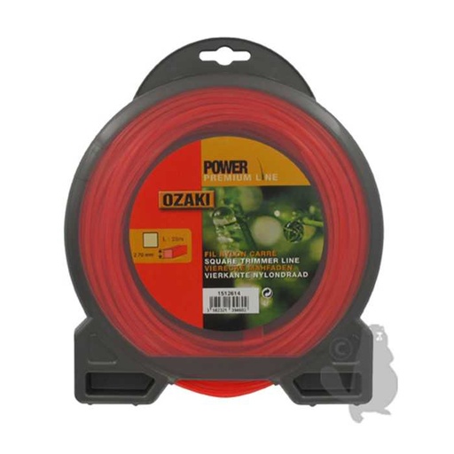 [151-2614] Coque fil nylon carré OZAKI PREMIUM - Longueur: 28m diam : 2 70mm, 1512614, 151-2614