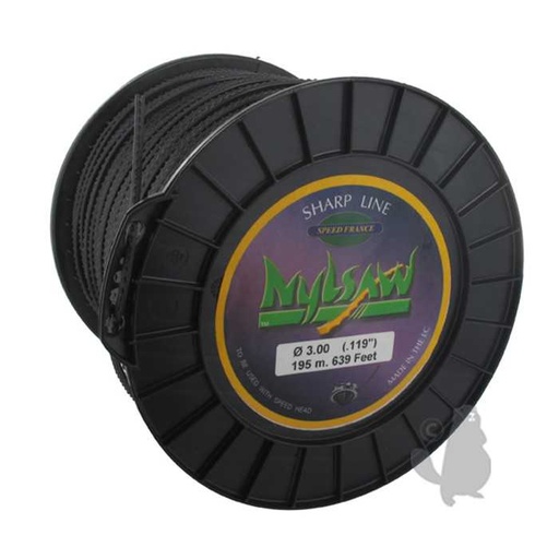 [151-2850] Bobine fil nylon NYLSAW - Longueur: 195 m diam : 3 00mm, 1512850, 151-2850