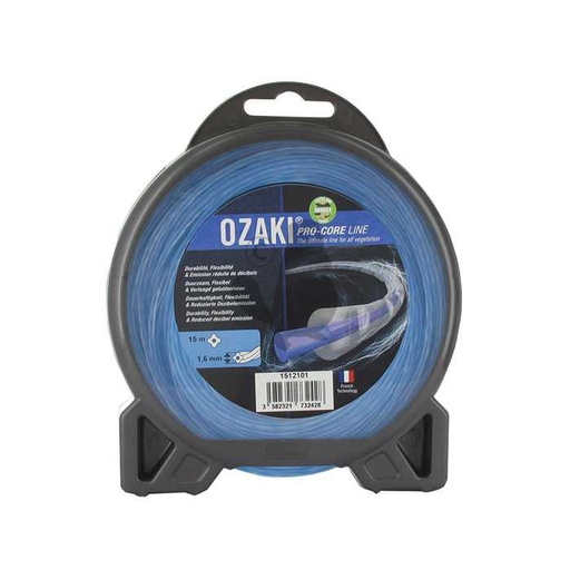 [151-2101] Coque fil nylon OZAKI PRO-CORE LINE. Co-extrudé âme absorbante flexibilité et enveloppe haute resist, 1512101, 151-2101