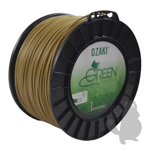 [151-2816] Fil nylon oxo-biodégradable OZAKI GREEN diam 3.0mm L: 169m., 1512816, 151-2816