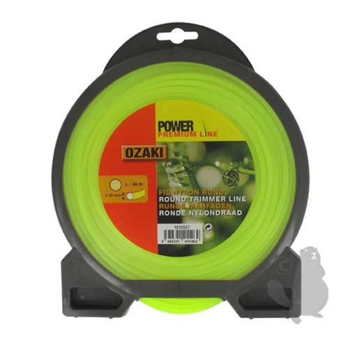 [151-2527] Coque fil nylon rond OZAKI PREMIUM - Longueur: 46m diam : 3 30mm, 1512527, 151-2527