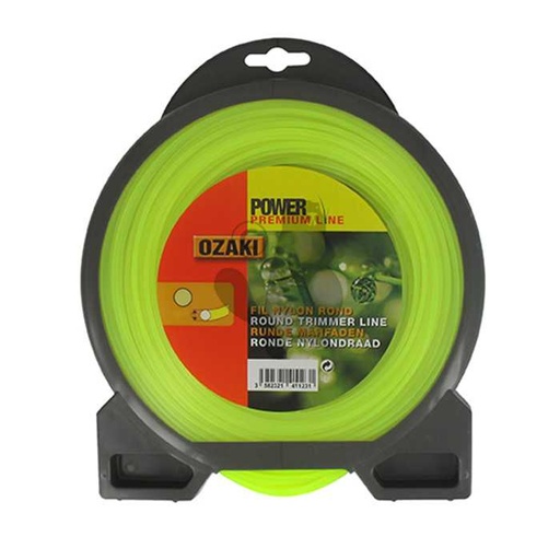 [151-2528] Coque fil nylon rond OZAKI PREMIUM - Longueur: 22m diam : 4 50mm, 1512528, 151-2528