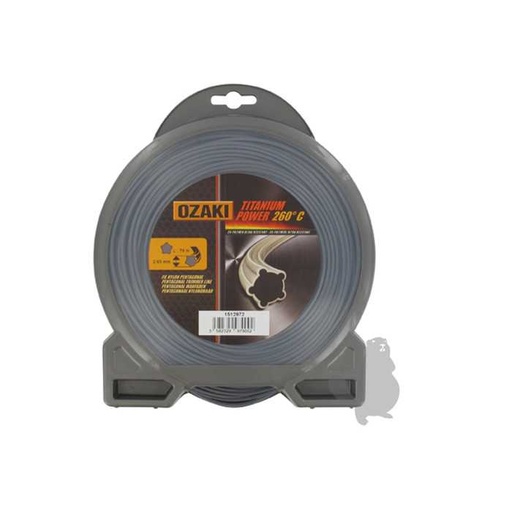 [151-2972] Coque fil OZAKI TITANIUM POWER 2 7mm X 79m Profil pentagonal co-polymère haute résistance., 1512972, 151-2972