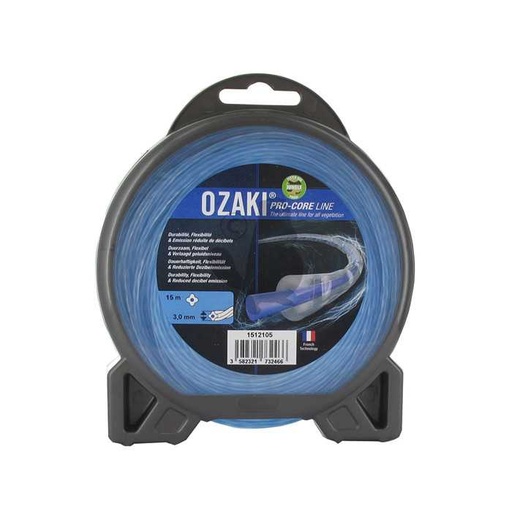 [151-2105] Coque fil nylon OZAKI PRO-CORE LINE. Co-extrudé âme absorbante flexibilité et enveloppe haute resist, 1512105, 151-2105