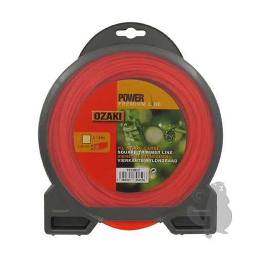 [151-2613] Coque fil nylon carré OZAKI PREMIUM - Longueur: 34m diam : 2 40mm, 1512613, 151-2613