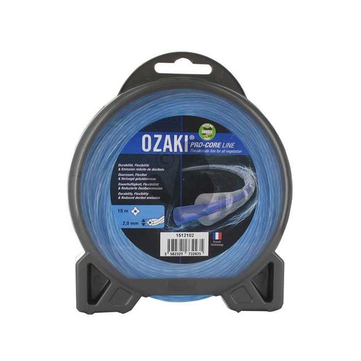 [151-2102] Coque fil nylon OZAKI PRO-CORE LINE. Co-extrudé âme absorbante flexibilité et enveloppe haute resist, 1512102, 151-2102
