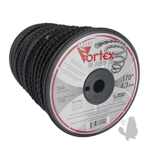 [151-2417] Bobine fil nylon copolymère VORTEX - Longueur: 111m diam : 4 30mm., 1512417, 151-2417