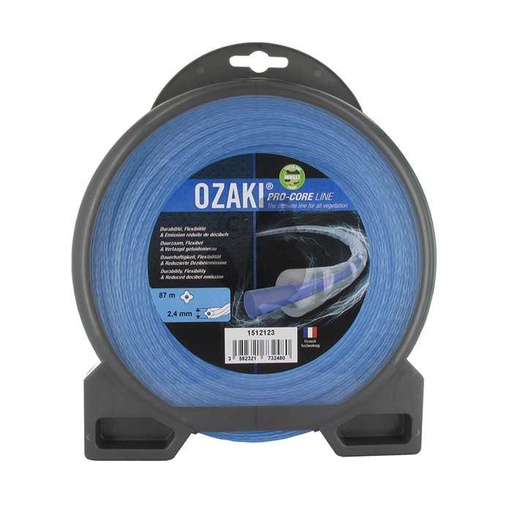 [151-2123] Coque fil nylon OZAKI PRO-CORE LINE. Co-extrudé âme absorbante flexibilité et enveloppe haute resist, 1512123, 151-2123