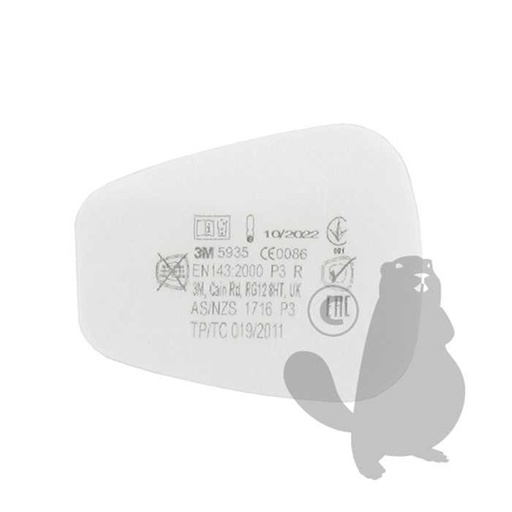 [980-9350] Filtre P3R antipoussières compatible tous masques antigaz 3M. prix unitaire - vendu par deux., 9809350, 980-9350
