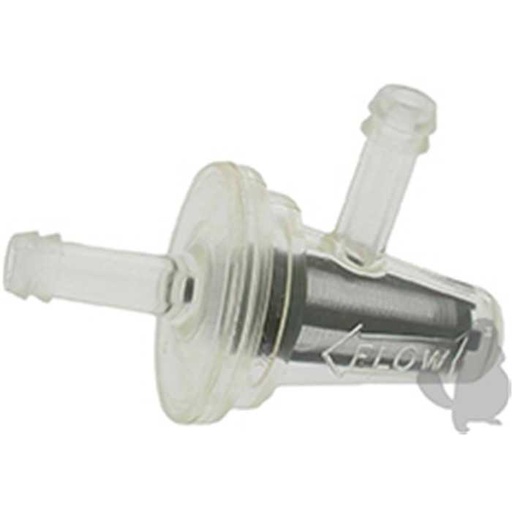 [420-4726] Filtre à essence à tamis polyester 90 microns à 90 degrés universel - diam : dentrée: 6 35mm, 4204726, 420-4726