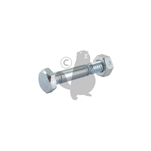 [53200500] Axe/écrou de sécurité adaptable pour chasse neige ARIENS JACOBSEN JOHN DEERE - Longueur: 36 11mm , 6403243, AM122156, 640-3243