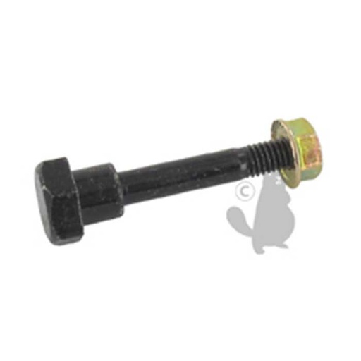 [90102732010] Axe/écrou de sécurité adaptable pour chasse neige - Longueur: 48 26mm diam : 5 84mm. Remplace origi, 6403251, 90114SA0000, 640-3251