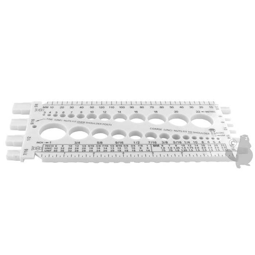 [920-7030] Gabarit de mesure des diamètres de boulons en pouces et métriques ainsi que des filletages., 9207030, 920-7030