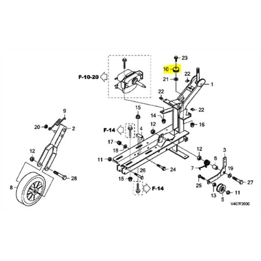 [12169A] Galet embrayage FG315, 12169A, 80056-V40-003