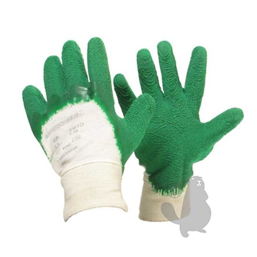 [980-8199] Paire de gants rosiers en latex condensé crêpé épaisseur 1.8mm sur support coton haute densité de, 9808199, 980-8199