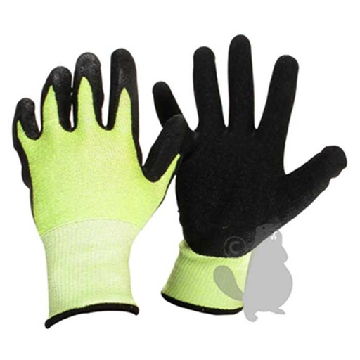 [980-8208] Gants en fibre de verre et SPANDEX enduit latex avec propriétés anti-vibration. Normes CE EN420 et E, 9808208, 980-8208