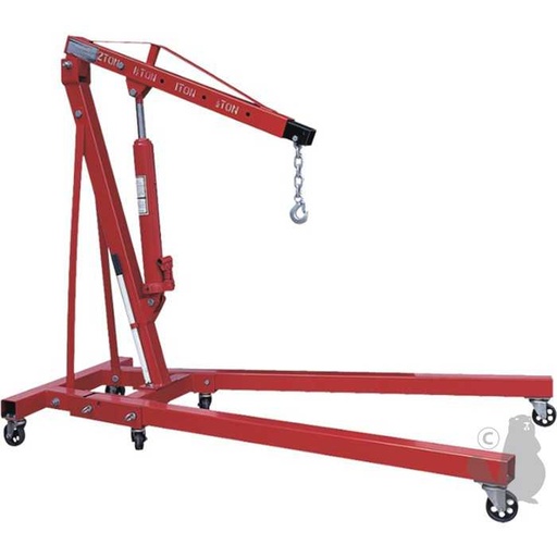 [920-9393] Grue datelier-Capacité 2T- Hauteur de levage: 2 36 m. Dimension au sol: 1 80 m X 1 05 m, 9209393, 920-9393