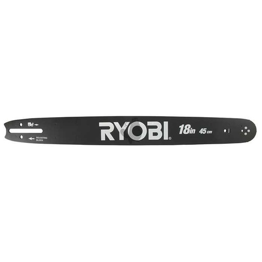 [RAC231.] Guide origine RYOBI coupe 45 cm - .325 .050 1 3 mm 72E pour RCS4640C RCS5145B RCS5150 RCS5150C. O, 1705231, 170-5231