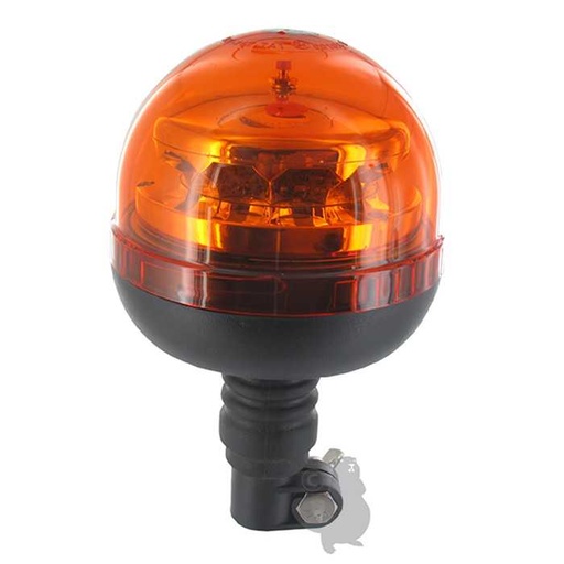 [280-1879] Gyrophare et gyroflash à LED 3 modes: 2 flash + 1 rotatif 10-30V 36W orange sur tige flexible. P, 2801879, 280-1879