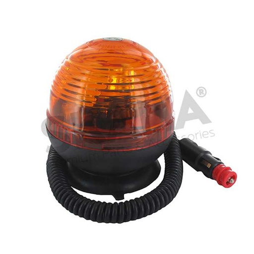 [280-1871] Gyrophare adaptable 12 V avec fixation base magnétique et ventouse, 2801871, 280-1871