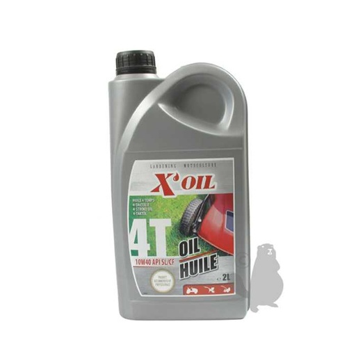 [810-7017] Huile 4 temps multigrade 10W40 XOIL API SJ/CF en bidon de 2 litres Conditionnement de 12., 8107017, 810-7017