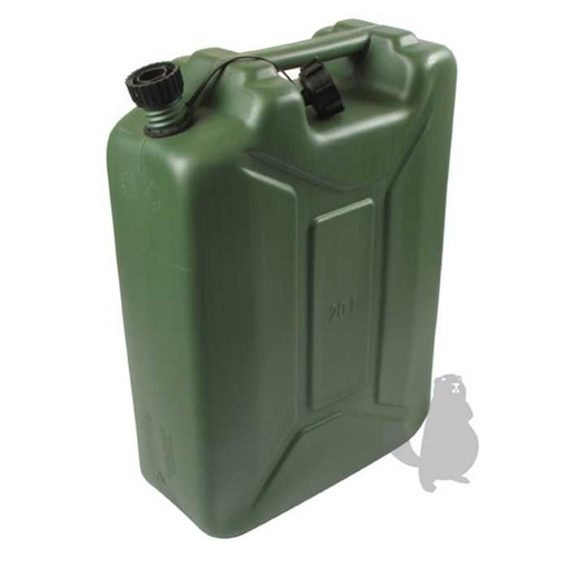 [830-5020] Jerrican plastique type US 20 litres avec bec verseur. Norme 3H1/Y1.0/200/DBAM11258-HJP., 8305020, 830-5020