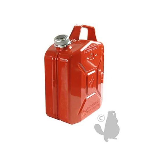 [830-7001] Jerrican métallique 5 litres. Peinture extérieure à la poudre de couleur rouge. Traitement intérieur, 8307001, 830-7001