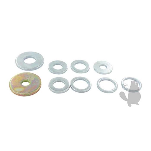 [640-0210] Blade reducer kit. Fits universal blades with 1 25 4 mm center holes. Kit contains: 2 cover washers , 6400210, 640-0210