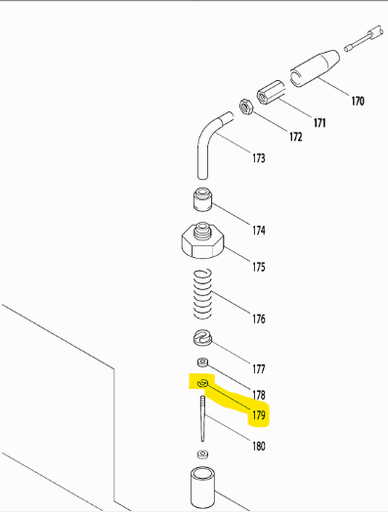 [530-60094-50] Bague d'arrêt pour curseur de gaz Makita 5306009450, 530-60094-50