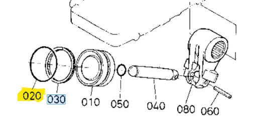 [04810-00800] O-RING Kubota L3600 04810-00800, 0481000800