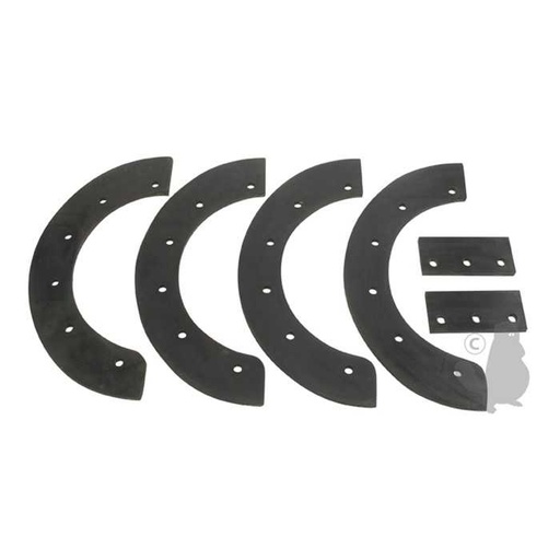 [302565-JEUDE4PIÃCES] Jeu de pales adaptable pour chasse neige NOMA 20 C2030-01D et C950-52103. Remplace origine: 302565, 6813273, 681-3273