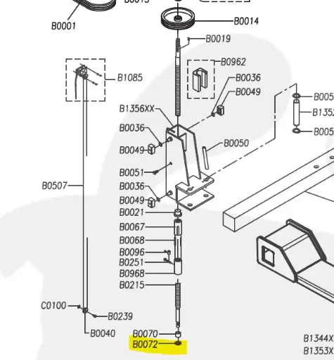 [9209601-B0072] BAGUE DE BASE VIS POUR PONT ATELIER LIBRAMONT MONOLIFT 1200, 9209601B0072, 920-960-B0072