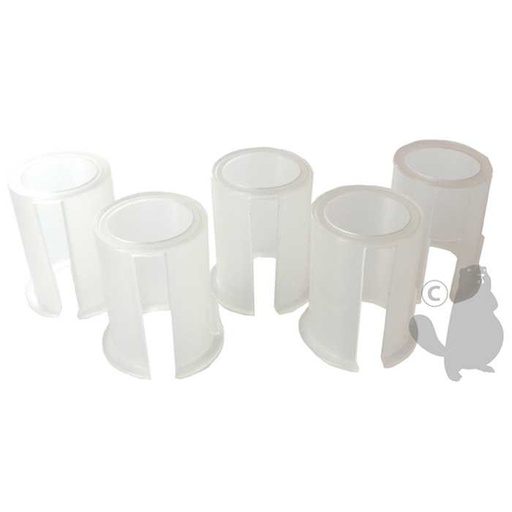 [160-2053] Jeu de 5 bagues plastiques de diamètres 24 mm 25 mm 25 4 mm 26 mm et 27 mm - Se monte avec notre, 1602053, 160-2053