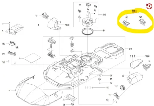 [59007199] Brosse de roue Kress KR230E 59007199