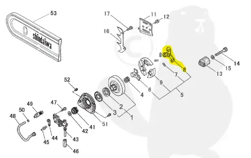 [22160-51240] Boss Clutch Shindawia 490 22160-51240, 2216051240