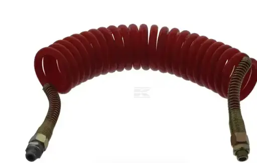 [T710035] Tuyau d'air spiralé 6 m M16 x 1,5 rouge