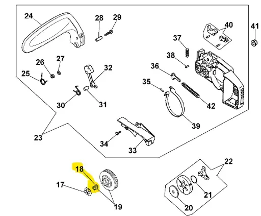 [50030372] Roulement à aiguille Efco 132S 50030372, 1620020865