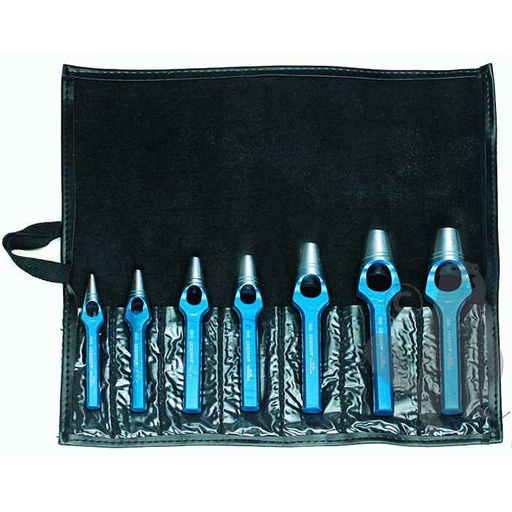 [920-8495] Jeu de 7 emporte-pièces DIN 7200 forme A pour le découpage de papier et de caoutchouc de matériaux, 9208495, 920-8495