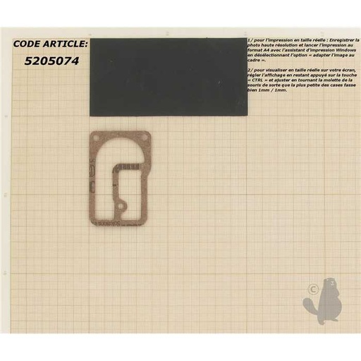 [271025.] Joint de pompe à essence adaptable pour BRIGGS et STRATTON 253700 à 255400 et 400400 à 422700.Rempla, 5205074, 520-5074