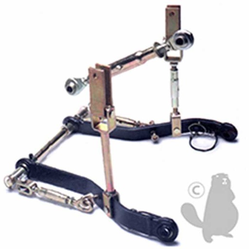 [692-4001] Kit dattelage arrière pour tracteur ISEKI. Comprenant une barre de poussée Cat.1 de longueur de tube, 6924001, 692-4001