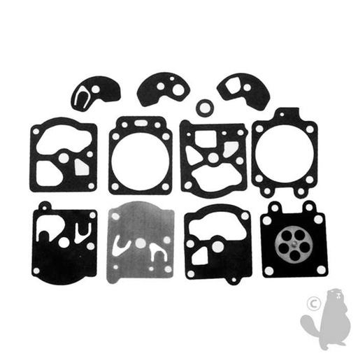 [D10-WAT] Kit membranes adaptable pour carburateur WAT monté sur OLE-MAC HUSQVARNA ALPINA HOMELITE Mc CULLO, 3582323305958, 5202154